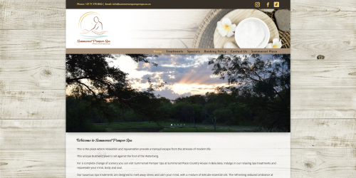Summerset Pamper Spa Website