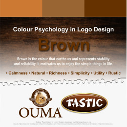 Brown - Colour Psychology in Logo Design designed by 33 Interactive - Graphic Design ft. Ouma and Tastic